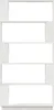 vidaXL Regál na knihy / Room Divider White 80x25x163,5 cm Náhľad obrázku produktu 3