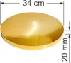 Base per torta Oro 34 cm 2 cm Set di 10 tamburi per torta Anteprima dell’immagine prodotto 6
