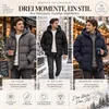 ASKSA Winterjacke Herren Steppjacke mit Kapuze Warme Stepp Produktbild-Vorschau 6
