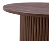 Table basse ronde de 70 cm, aspect noyer, MDF rainuré, Voir les images du produit 8