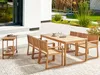 BELIANI Gartenmöbel Set Hellbraun es Akazienholz 6-Sitzer Produktbild-Vorschau 2