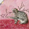 ARTland Wandbild, selbstklebend Katzenspiel Größe: 30x30 cm Produktbild-Vorschau 1