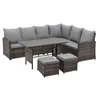 SVITA Monroe Garten-Lounge Set Polyrattan Lounge-Möbel Produktbild-Vorschau 1