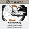 Agon Cruiser 20 Zoll Klapprad weiß Produktbild-Vorschau 2
