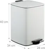 Relaxdays Mülleimer Küche, 20 Liter, entnehmbarer Produktbild-Vorschau 6