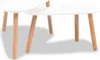 vidaXL 2-tlg. Couchtisch-Set Massivholz Kiefer Weiß Produktbild-Vorschau 4