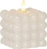 Bougie LED Bubble Dot, cire véritable, blanc Voir les images du produit 15