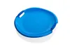 A blue plastic saucer sled with handles, shown from a slightly elevated angle against a white background. Produktbild-Vorschau
