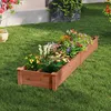 COSTWAY Hochbeet Holz, Gartenbeet mit 2 Pflanzkästen und Produktbild-Vorschau 3