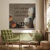 MuchoWow® Poster Wein-Zitat "ein freundliches Wort kann den Produktbild-Vorschau 3