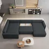 Masseno Ecksofa VELAMI L-S mit Schlaffunktion U-Form, Sofa Produktbild-Vorschau 3