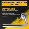 Extralink Supporto da Parete per Antenna 250x400mm Acciaio Anteprima dell’immagine prodotto 5