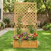 COSTWAY Blumenkasten mit Rankgitter, Sichtschutz, Produktbild-Vorschau 2