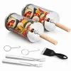 Nestbar Rollender Grillkorb,Abnehmbarer Wärmedämmung Produktbild-Vorschau 1