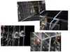Collage of close-up shots of an acrylic jewelry organizer box, showing different angles and details of its construction and contents. Produktbild-Vorschau