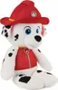 A plush toy of the character Marshall from Paw Patrol, dressed as a firefighter. Produktbild-Vorschau