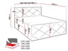 Bett mit Matratze und Lattenrost HALKA – 160x200, hellgrau Produktbild-Vorschau 3