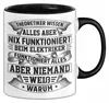Elektriker Tasse Geschenk Spruch Männer Theoretiker Wissen Produktbild-Vorschau 1