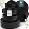 Service de table en faïence, 24 pièces service combiné pour Voir les images du produit 1