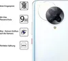 A close-up of a smartphone camera lens with a protective glass screen protector applied. Produktbild-Vorschau