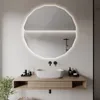 LED Lustro z Oświetleniem – Geometryczne Lustro Ścienne w Podgląd zdjęcia produktu 8