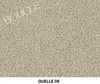 A close-up of a textured beige fabric, likely a teddy fabric, with the word "BOUCLE" overlaid in white text at an angle in the top left corner and "QUELLE 05" at the bottom center. Produktbild-Vorschau