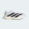 A white Adidas running shoe with black stripes on a white background. Produktbild-Vorschau