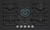 Siemens iQ700, Gaskochfeld, 75 cm, Hartglas, Schwarz, Produktbild-Vorschau 14