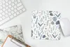 MuchoWow® Mauspad Mousepad Muster - Blumen - Pflanzen 20x20 Produktbild-Vorschau 6