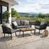 Gartenmöbel Set Sitzgruppe Rope Essgruppe Outdoor Produktbild-Vorschau 1