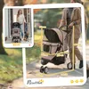 PawHut wózek spacerowy dla psa buggy psy koty wielokolorowy Podgląd zdjęcia produktu 3