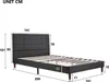 MODFU čalouněné postele 140 x 200 cm manželská postel Náhled obrázku produktu 5