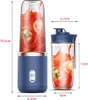 A product shot of a portable blender with dimensions indicated. Podgląd zdjęcia produktu