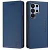 A blue flip wallet case for a smartphone, shown from the front and back. Anteprima dell’immagine prodotto