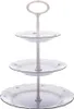 Etagère trois pièces, fleurs roses, Vérone, porcelaine G. Voir les images du produit 1