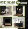 TRESKO® 4 pezzi pannelli acustici in legno 120×60 cm incl. Anteprima dell’immagine prodotto 8
