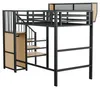 Hochbett 90x200 cm mit Sicherheitsleiter und verstellbarem Produktbild-Vorschau 6