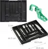 Relaxdays Besteckkasten ausziehbar, Bambus, HBT: 5 x Produktbild-Vorschau 9