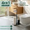 set da toilette eluno 4in1, scopino, portarotolo (di Anteprima dell’immagine prodotto 2