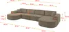 ALTDECOR Ecksofa in U-Form MARI-U2 - 388x171x79,5 cm Braun Produktbild-Vorschau 5