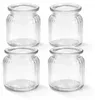 Windlicht Glas gerillt 8x9cm 4er Set klar/transparent Produktbild-Vorschau 3