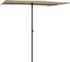 vidaXL Parasol avec mât en aluminium 2x1,5 m Taupe Voir les images du produit 3