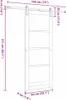 vidaXL Porta scorrevole ORKDAL Bianca 83 x 211 cm in legno Anteprima dell’immagine prodotto 7