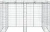 vidaXL Gabionový box na odpadky 192x91x120 cm Pozinkované Náhľad obrázku produktu 3