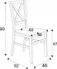 Esszimmerstuhl - Weiß - Holzstuhl - Küchenstuhl - 46 x 90 x Produktbild-Vorschau 14