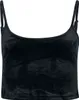 Urban Classics Top Damen Ladies Short Velvet Top schwarz XS Produktbild-Vorschau 1