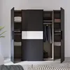 Forte KALIXTUS schwarzer Kleiderschrank 200, moderner Produktbild-Vorschau 14