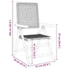 Gartenstühle 2 Stk. Beige Massivholz Akazie und Poly Rattan Produktbild-Vorschau 11