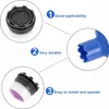 Diagram showing features of a faucet aerator with numbered callouts and accompanying text. Produktbild-Vorschau