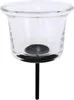 Teelichthalter Stecker Glas Windlicht Ø6,5cm H 4,5cm + Produktbild-Vorschau 2
